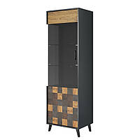 Вітрина SOUL 1D антрацид 192х60х45 (модульні меблі) (CAMA)