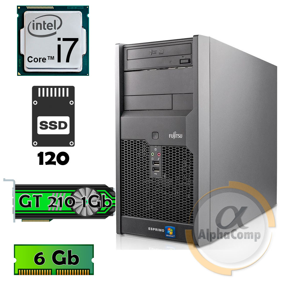 Комп'ютер Fujitsu P3721 (i7-860/6Gb/ssd 120Gb/GT 210) БУ