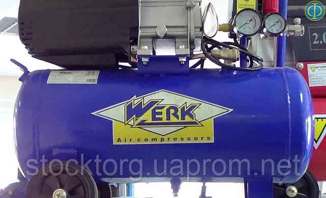 Компресор Werk BM 2T24N (200 л/хв, ресивер 24 л)