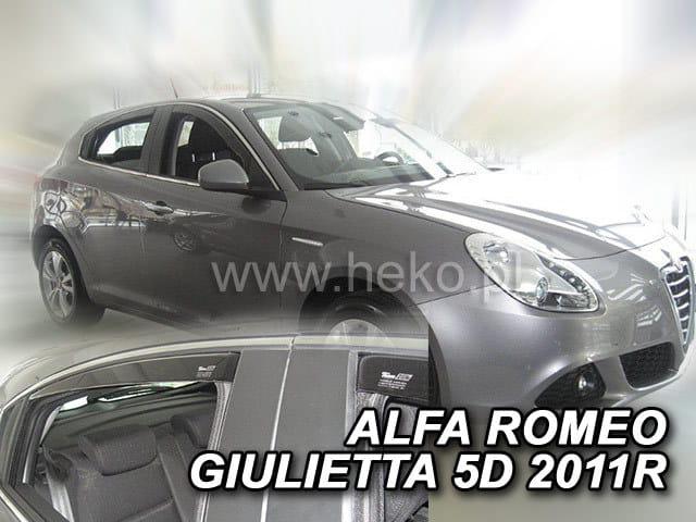 Дефлектори вікон (вітровики) Alfa Romeo Giulietta 2011-> 5D 4шт (Heko)