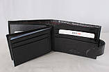 Візитниця чорна натуральна шкіра Karya 054-53, фото 7