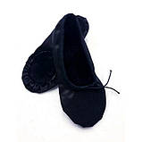 Балетки чорні для танців тканинні Vlad&K, фото 2