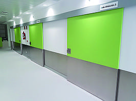 Рентген захисні двері HPL розсувні Soleco (1300х2140)