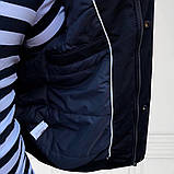 Куртка чоловіча 2XL(р) темно-синя 19150 Lacoste Туреччина Весна-C, фото 3