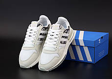 Чоловічі кросівки Adidas ZX 500. White Grey. ТОП Репліка ААА класу., фото 3