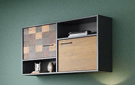 Підвісна тумба SOUL 2D 100х85х30 антрацид (модульні меблі) (CAMA)