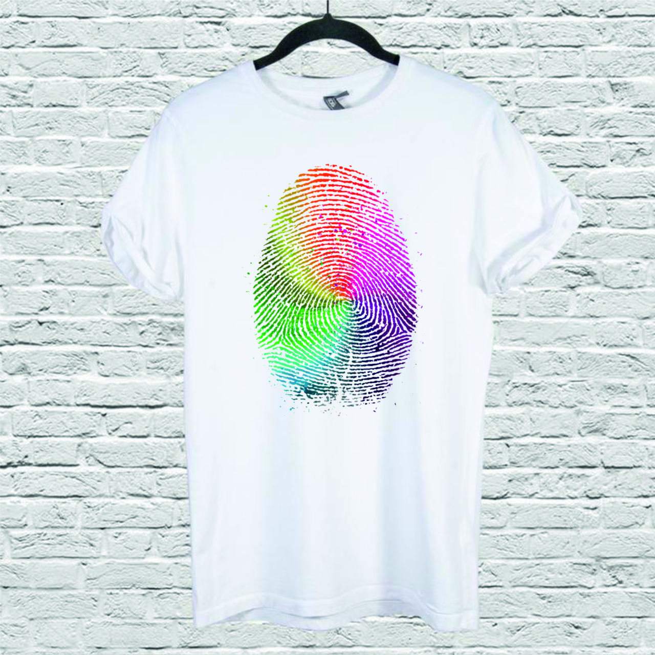 Футболка з принтом Colored Thumb, фото 1