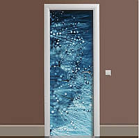 65x200 см Самоклейка дверна, декоративні наклейки на двері, самоклейна плівка водостійка, декор-наклейки Роса