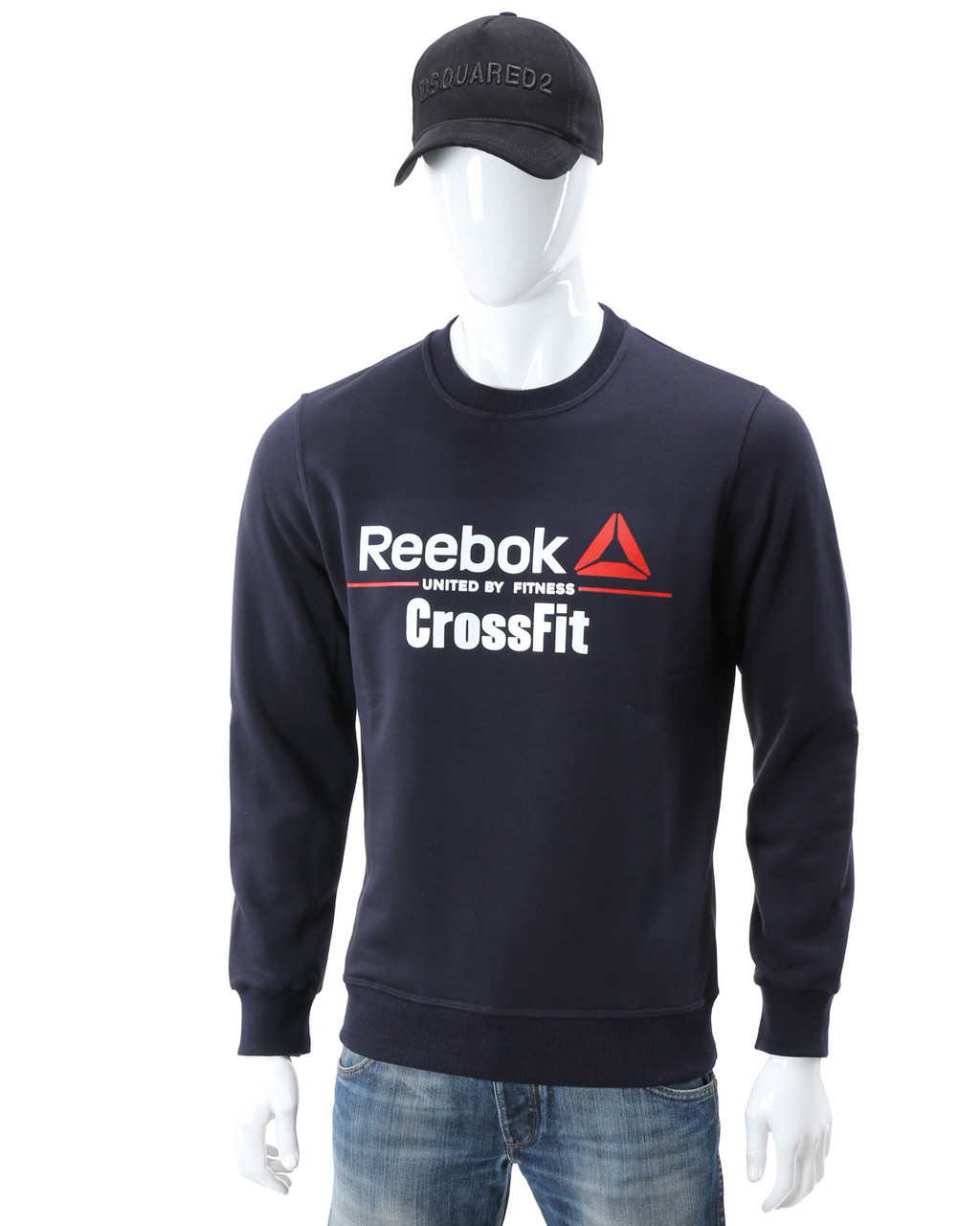 Світшот осінь-зима т синій REEBOK з лого DBLU S (Р) 18-402-003