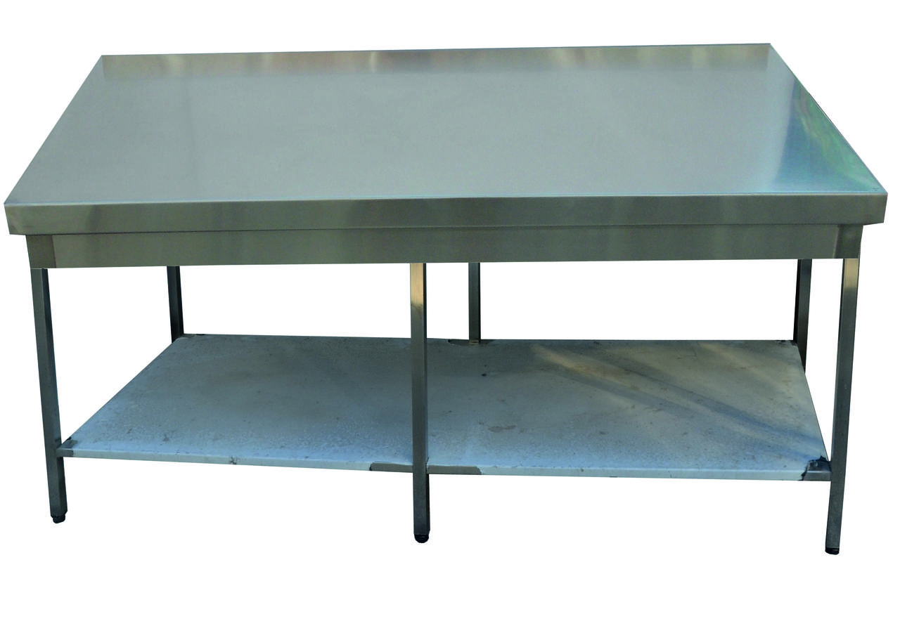 Производственный стол из нержавеющей стали с нижней полкой 700, 800, AISI 430 - фото 5 - id-p646298226