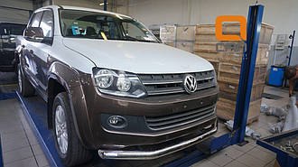 Захист переднього бампера (губа 70 мм) Volkswagen Amarok