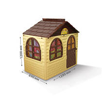 Дитячий ігровий будиночок зі шторками для вулиці та будинку 02550/12