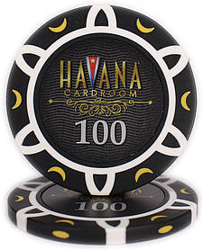 Фішка "Havana" 14 грамів, цінова "100", чорна