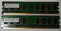 Комплект на 4 GB (2x2GB) DDR2 RAM PC2 6400U 800 Micron (Intel/AMD) Оперативна пам'ять