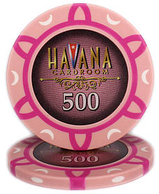 Фішка "Havana" 14 грамів, цінова "500", рожева