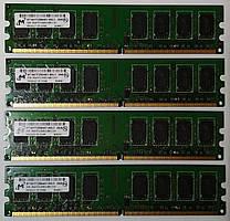 8GB 4*2GB DDR2 RAM PC2 6400U 800 Micron Оперативна пам'ять