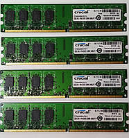 8GB 4x2GB DDR2 800MHz PC2 6400U Crucial 2Rx8 RAM Оперативная память