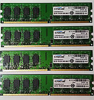 8GB 4x2GB DDR2 800MHz PC2 6400U Crucial 2Rx8 RAM Оперативна пам'ять