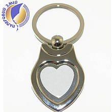 Брелок у формі "Серце" для сублімації