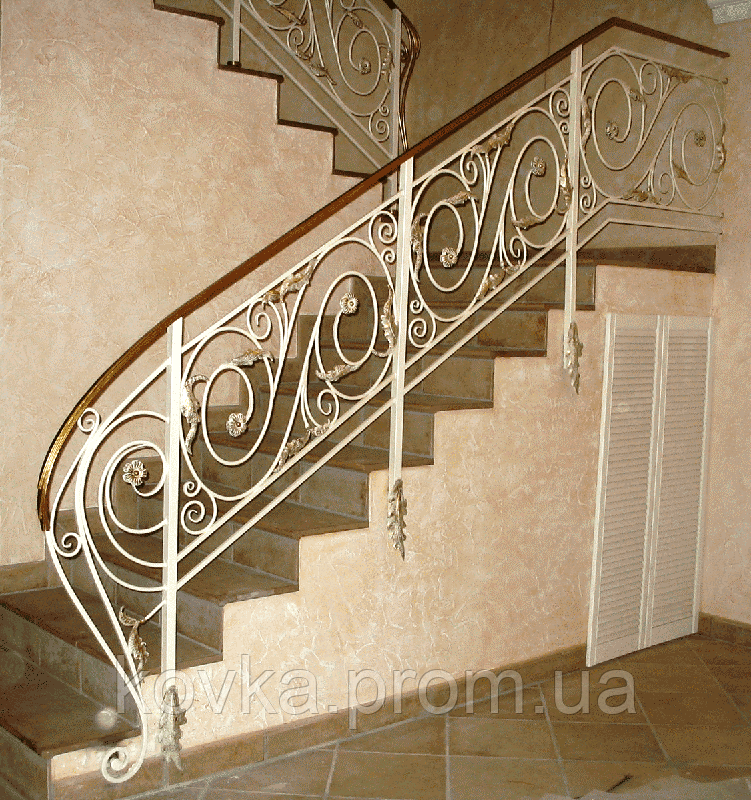 Купить Кованые перила для лестницы, код: 04080, цена — Prom.ua (ID ...