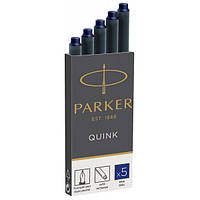 Картриджи Parker Quink 5 шт. чернильные синие (11 410BLU)