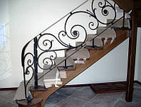 Кованые перила для лестницы, код: 04097