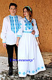 Дизайнерська жіноча сукня з вишивкою в білому кольорі "Ніжність", фото 2