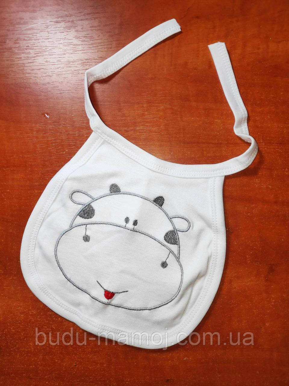 Слинявчик нагрудник ексклюзив із вишивкою Польща