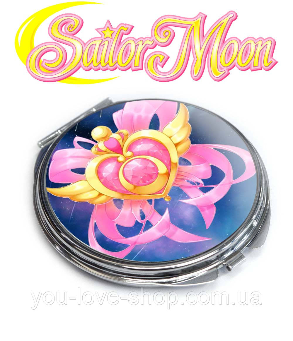 Кишенькове дзеркальце "Серце і стрічки" Сейлор Мун / Sailor Moon, фото 1
