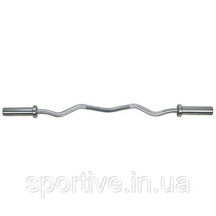 Гриф W-подібний InterAtletika C3-21-M ø50 мм (без замків), 119см, фото 1