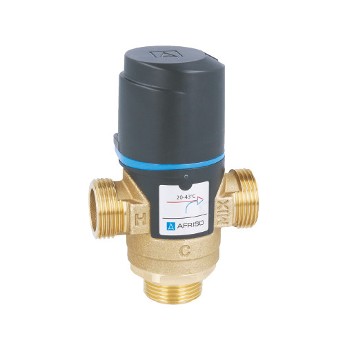 Термостатичний змішувальний клапан Afriso АТМ 341 20-43°С 3/4", фото 1