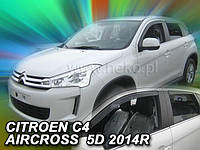 Дефлекторы окон (ветровики) Citroen C4 AirCross 2012 -> 4шт (Heko)