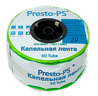 Крапельна стрічка 2,7 л/год; 20см ; 500 м еміттерна Presto-PS 3D Tube