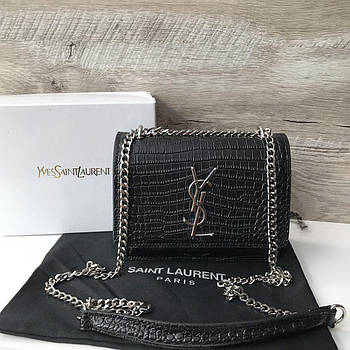 Жіноча маленька шкіряна сумка Yves Saint Lauren