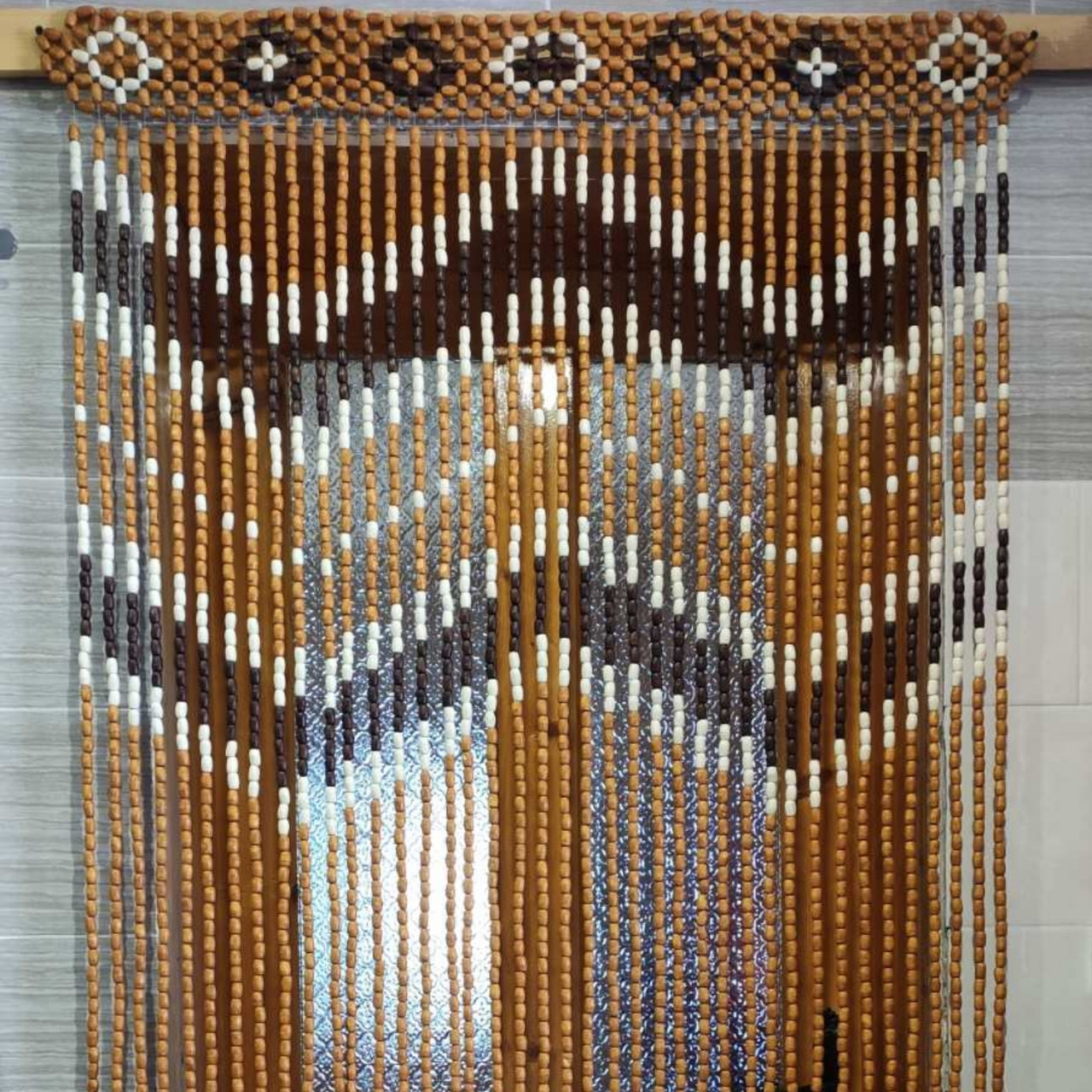 Штори з дерева "Намисто"світлі, фото 1