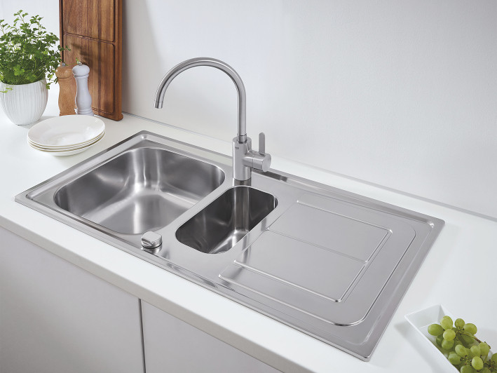 Подвійна кухонна мийка Grohe EX Sink 31564SD0 серія K300 9750