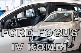 Дефлектори вікон (вітровики) Ford Focus 2018 ->IV 5D Combi 4шт (Heko)