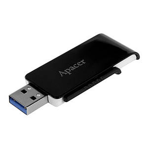 USB 3.1 флеш накопичувач 16GB Apacer AH350 (AP16GAH350B-1) слайдер чорн.+білий новий