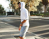 Чоловіча сорочка з капюшоном із льону. Лляні сорочки будь-яких розмірів, кольори в асортименті, фото 6