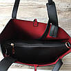 Модна жіноча сумка з червоним підкладом, фото 5