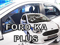 Дефлекторы окон (ветровики) Ford Ka Plus 5D 2014R-> 4шт (Heko)
