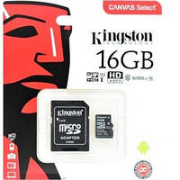 Micro SD 16Gb [Kingston] Canvas Select  80Mb/s