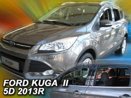 Дефлектори вікон (вітровики) Ford KUGA II 5D 2012R-> 4шт (Heko)
