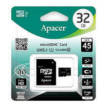 Micro SD 32Gb [Apacer] class 10 45Mb/s
