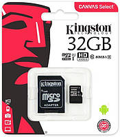 Micro SD 32Gb [Kingston] Canvas Select 80Mb/s