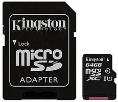 Micro SD 64Gb [Kingston] Canvas Select  80Mb/s