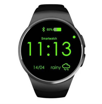 Годинник Smart Watch Kingwear KW18 6950, чорні, фото 1