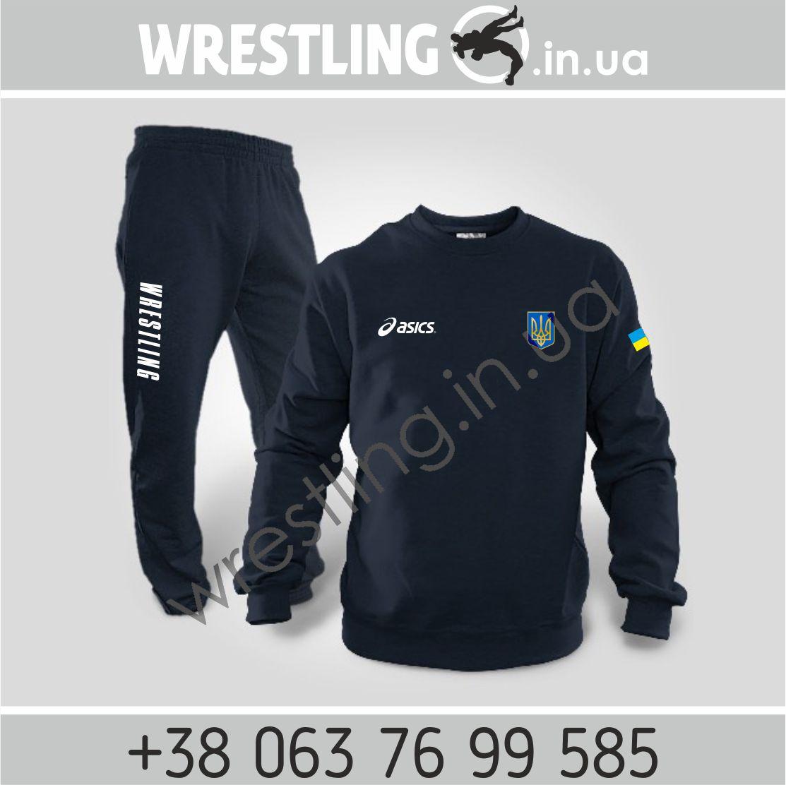 Спортивний костюм Asics Wrestling team Україна Темно-синій, Весна-літо, 56
