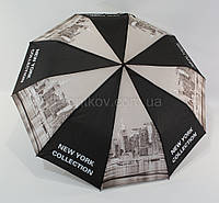 Зонтик женский полуавтомат "gray city" на 10 спиц от фирмы "Feeling Rain"