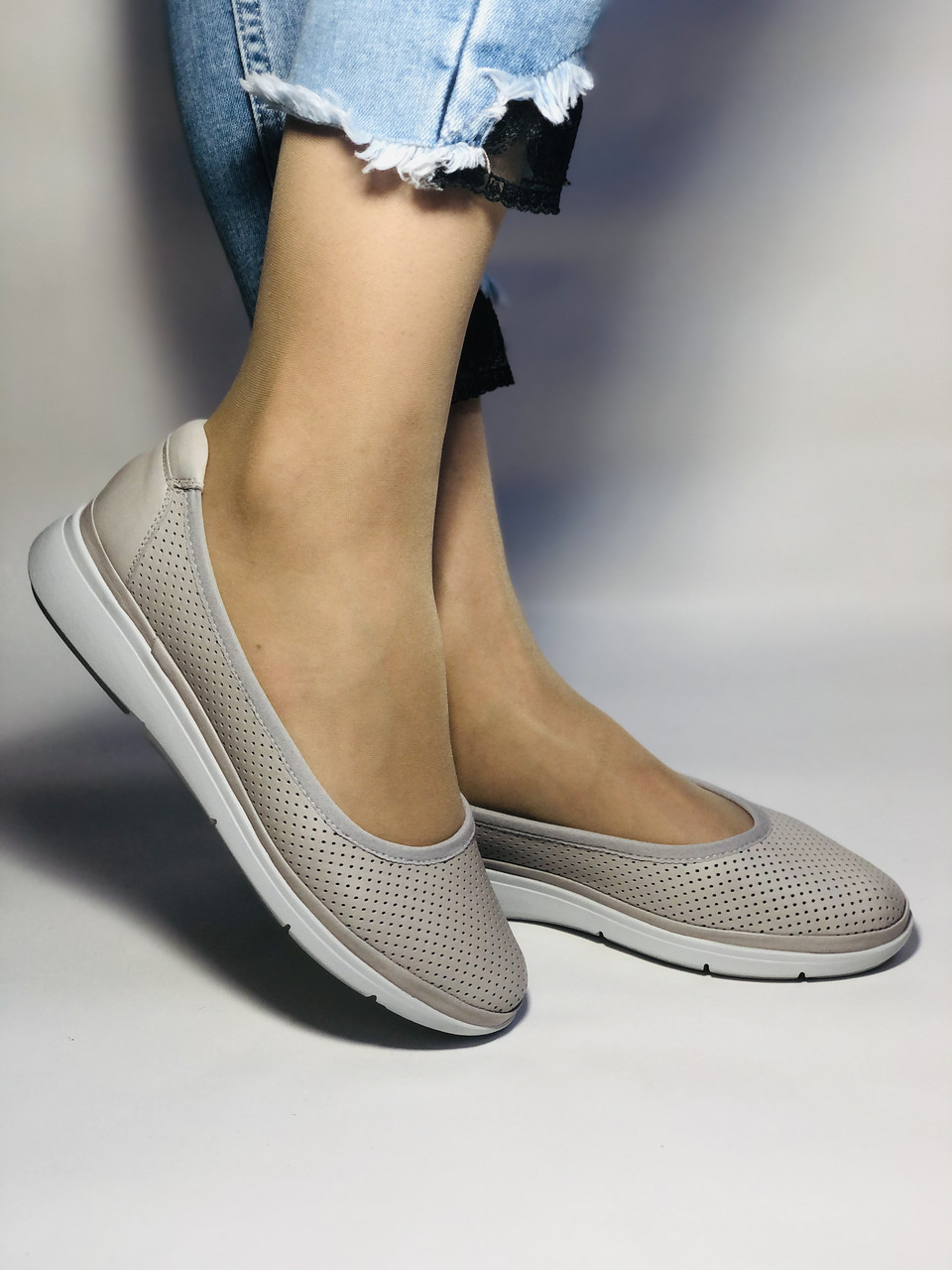 Trio Trend Туреччина Жіночі туфлі — картаті натуральні шкіра. Розмір 38